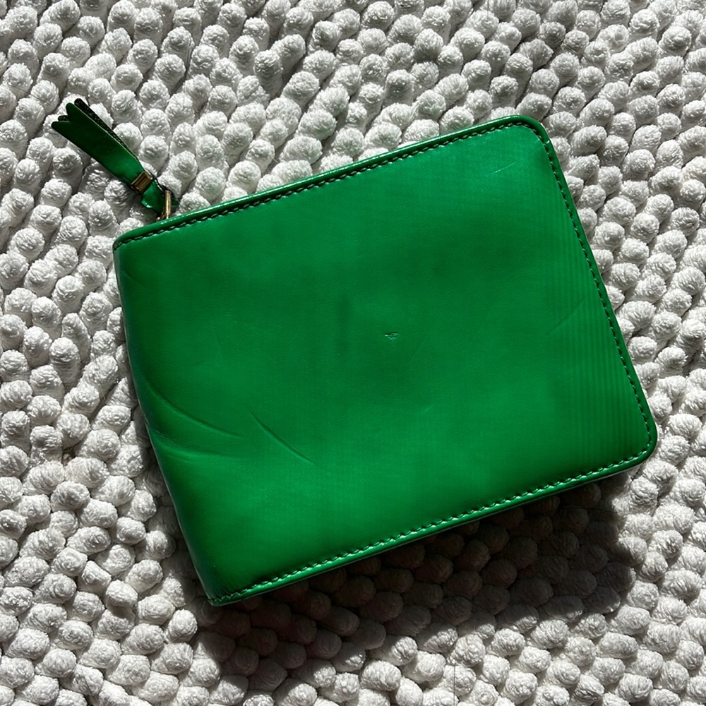 Comme des garçons wallet- lime green